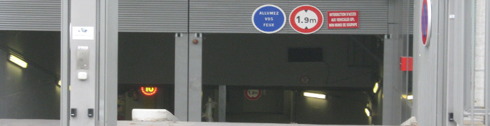 entrée de parking access vision